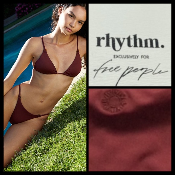 NWT FP Rhythm Ring Itsy Bikini in Chocolate - Picture 2 of 11